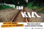 Example of trespass awareness poster from Kiwi Rail (New Zealand)(http://www.kiwirail.co.nz/in-the-communi...