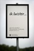 "Ik luister" (I will listen) - poster campaign (ProRail, the (...)(The text on the poster says: I will listen… Does your life seem hopeless? Whatever your story is, I will listen. Call 0900 113 0 113 (5 cents per minute) I am from 113Online.nl Anonymous and confidential